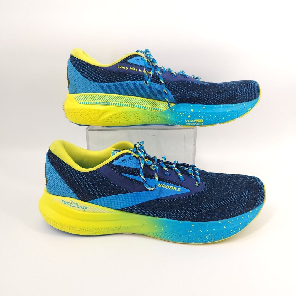 2025 Run Disney Brooks Adrenaline GTS 24 Shoes Men Size 15 Mickey Mouse Blue